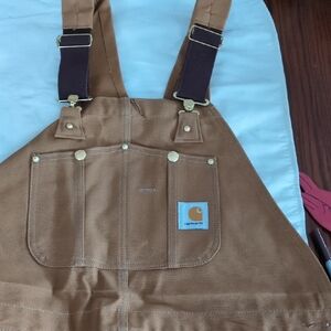 Carhartt Tan Bib Overalls